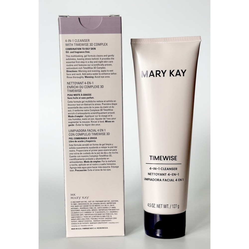 Mary Kay Timewise Age Minimize 3D 4-in-1 Cleanser 4.5 Oz Combination To Oily